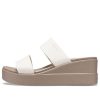 Crocs (WMNS) ブルックリン ライトウェイト マッシュルームグレー サンダル 206219-16T
