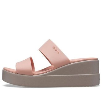Crocs (WMNS) ブルックリン ライトウェイト ペールピンク サンダル 206219-6RL Crocs (WMNS) ブルックリン ライトウェイト ペールピンク サンダル 206219-6RL