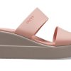 Crocs (WMNS) ブルックリン ライトウェイト ペールピンク サンダル 206219-6RL