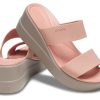 Crocs (WMNS) ブルックリン ライトウェイト ペールピンク サンダル 206219-6RL