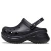 Crocs (WMNS) スモールホエール レトロクロックス 厚底 ブラックサンダル 206302-001