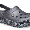 Crocs (WMNS) スネークパターン グラファイトブラック サンダル 206380-02W