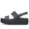 Crocs (WMNS) ブルックリン 厚底 カジュアル ブラック サンダル 206453-060