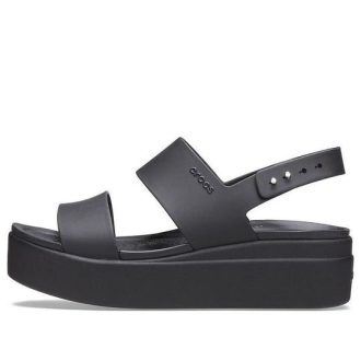 Crocs (WMNS) ブルックリン 厚底 カジュアル ブラック サンダル 206453-060 Crocs (WMNS) ブルックリン 厚底 カジュアル ブラック サンダル 206453-060