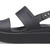 Crocs (WMNS) ブルックリン 厚底 カジュアル ブラック サンダル 206453-060