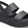 Crocs (WMNS) ブルックリン 厚底 カジュアル ブラック サンダル 206453-060