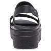 Crocs (WMNS) ブルックリン 厚底 カジュアル ブラック サンダル 206453-060