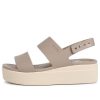 Crocs (WMNS) ブルックリン 厚底サンダル グレー 206453-15W
