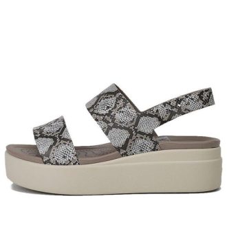 Crocs (WMNS) ブルックリン 厚底 カジュアルサンダル グレー 206453-93T Crocs (WMNS) ブルックリン 厚底 カジュアルサンダル グレー 206453-93T