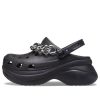 Crocs (WMNS) クラシック クロッグ レトロ サンダル ブラック シルバー 206662-067