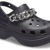 Crocs (WMNS) クラシック クロッグ レトロ サンダル ブラック シルバー 206662-067