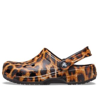Crocs (WMNS) クラシッククロッグ アニマルプリント ビーチカジュアルサンダル ヒョウ柄 206676-90L