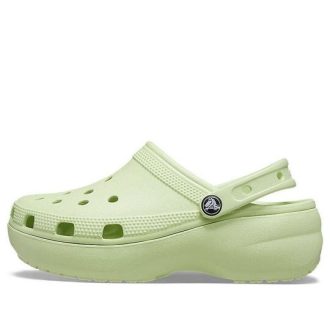 Crocs (WMNS) クラシック プラットフォーム クロッグ “セロリ” 206750-335