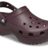 Crocs (WMNS) クラシック プラットフォーム クロッグ “ダークチェリー” 206750-6WD