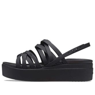 Crocs (WMNS) ブルックリン ストラップ ブラック サンダル 206751-001 Crocs (WMNS) ブルックリン ストラップ ブラック サンダル 206751-001