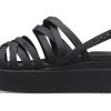 Crocs (WMNS) ブルックリン ストラップ ブラック サンダル 206751-001
