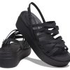 Crocs (WMNS) ブルックリン ストラップ ブラック サンダル 206751-001