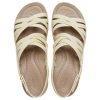 Crocs (WMNS) ブルックリン ストラッピー ロー ウェッジ “ボーン” 206751-2Y2