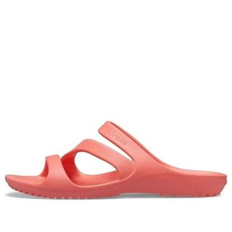 Crocs (WMNS) オレンジレッド スリッパ 206756-6SL