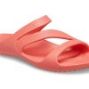 Crocs (WMNS) オレンジレッド スリッパ 206756-6SL