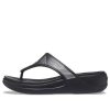 Crocs (WMNS) モントレー メタリック スタイリッシュ ブラック スリッパ 206850-001