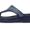 Crocs (WMNS) モントレー ビーズ フリップフロップ ディープブルー 206851-410