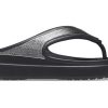 Crocs (WMNS) 厚底ブラックスリッパ 206919-001