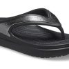 Crocs (WMNS) 厚底ブラックスリッパ 206919-001