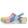 Crocs (WMNS) クラシック クロッグ クラウド タイダイプリント 軽量 コンフォート スポーツサンダル ピンク ブルー 207151-94S
