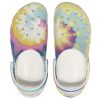 Crocs (WMNS) クラシック クロッグ クラウド タイダイプリント 軽量 コンフォート スポーツサンダル ピンク ブルー 207151-94S