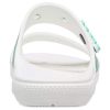 Crocs (WMNS) クラシック トロピカル アウトドア フラットヒール スポーツスリッパ ホワイト グリーン 207183-94S