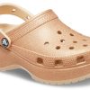 Crocs (WMNS) クラシック グリッター クロッグ “オレンジ” 207241-2DS