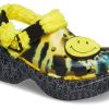 Crocs (WMNS) クラシッククロッグ スマイリングフェイス スタイリッシュフラットスポーツ イエローサンダル 207271-90H