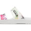 Crocs (WMNS) クラシック タイダイ グラフィック サンダル “ブラック グリーン” 207283-94S