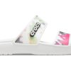 Crocs (WMNS) クラシック タイダイ グラフィック サンダル “ブラック グリーン” 207283-94S