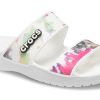 Crocs (WMNS) クラシック タイダイ グラフィック サンダル “ブラック グリーン” 207283-94S