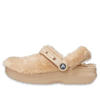 Crocs (WMNS) クラシック ファー シュア クロッグ “チャイ” 207303-212