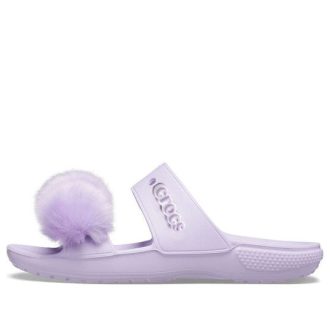 Crocs (WMNS) クラシック ファー シュア スリッポン サンダル “ライラック” 207405-530