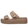 Crocs (WMNS) ブルックリン サンダル ローウェッジ “ラテ” 207431-2Q9