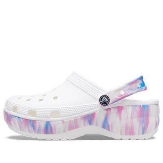 Crocs (WMNS) クラシック プラットフォーム ドリーム クロッグ “ホワイトパープル” 207580-94S