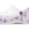 Crocs (WMNS) クラシック プラットフォーム ドリーム クロッグ “ホワイトパープル” 207580-94S