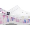 Crocs (WMNS) クラシック プラットフォーム ドリーム クロッグ “ホワイトパープル” 207580-94S