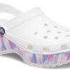Crocs (WMNS) クラシック プラットフォーム ドリーム クロッグ “ホワイトパープル” 207580-94S