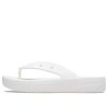 Crocs (WMNS) クラシック プラットフォーム フリップフロップ “ホワイト” 207714-100