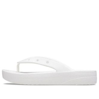 Crocs (WMNS) クラシック プラットフォーム フリップフロップ “ホワイト” 207714-100
