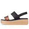 Crocs (WMNS) ブルックリン トルト ロー ウェッジ “ブラックブラウン” 207864-0C4
