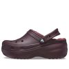 Crocs (WMNS) クラシック プラットフォーム ライニング クロッグ “ダークチェリー” 207938-6WD