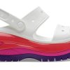 Crocs (WMNS) クラシック メガ クラッシュ サンダル “ホワイト レッド パープル” 207989-94S