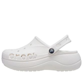 Crocs (WMNS) クラシック バヤ プラットフォーム スライド “ホワイト” 208186-100