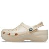 Crocs (WMNS) クラシック クロッグ プラットフォーム シマー “バニラ” 208590-108